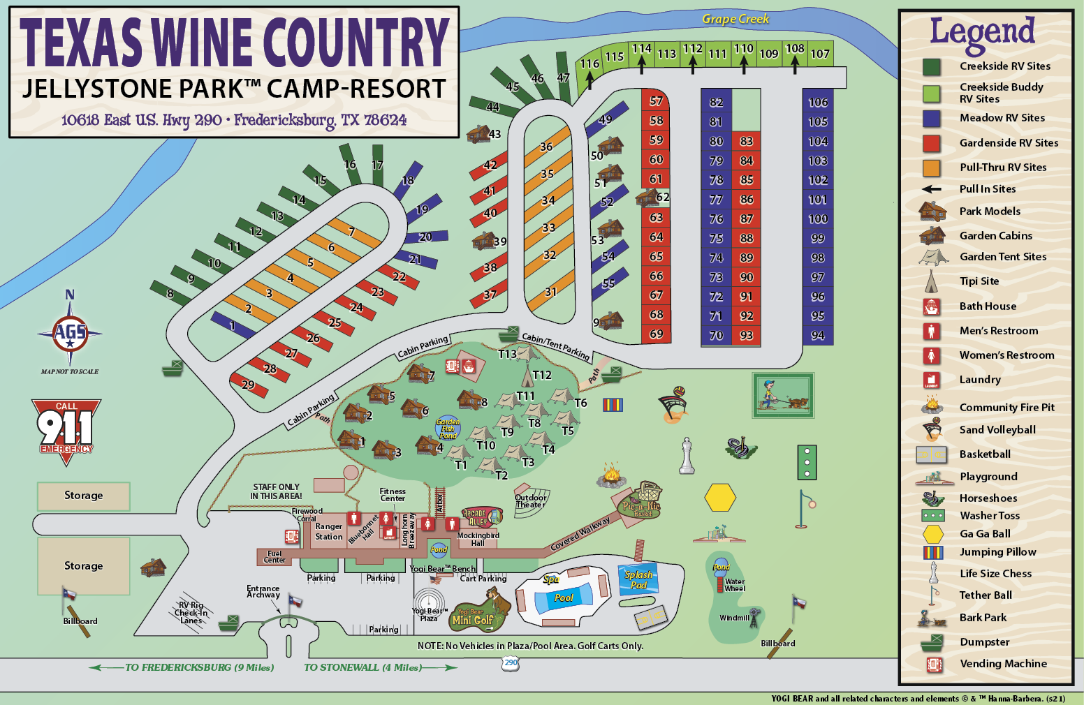 Texas Wine Country Jellystone Sitemap